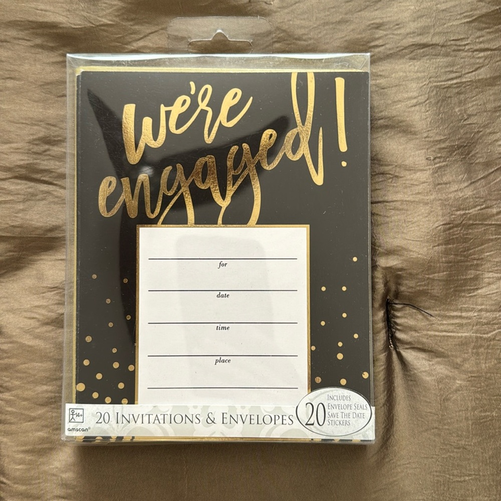 Invitations& Envelopes, NEW, We’re Engaged!